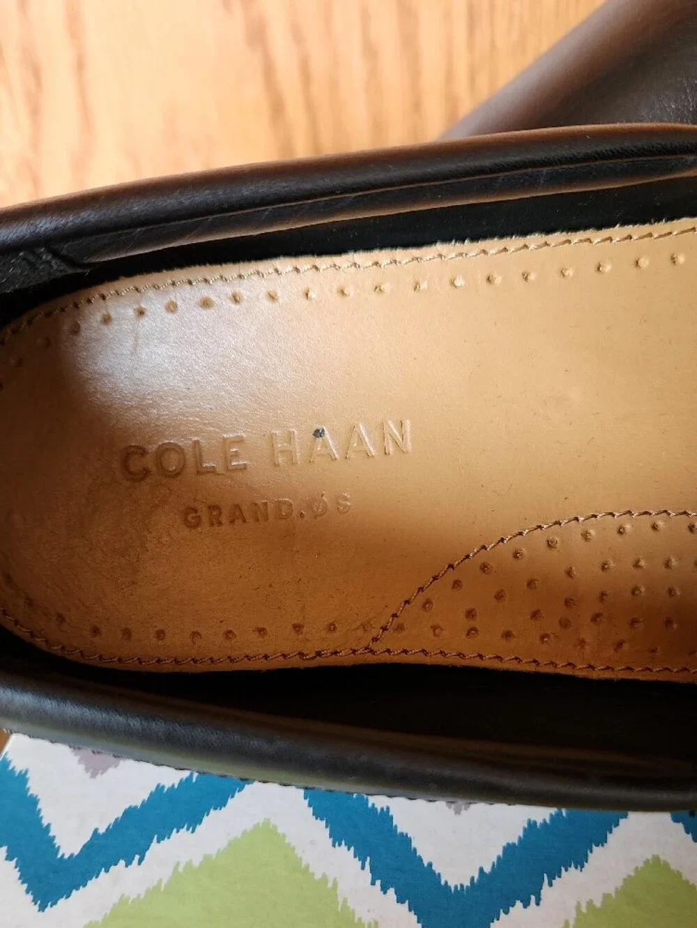 Cole Haan Black Leather Slip-On Loafers